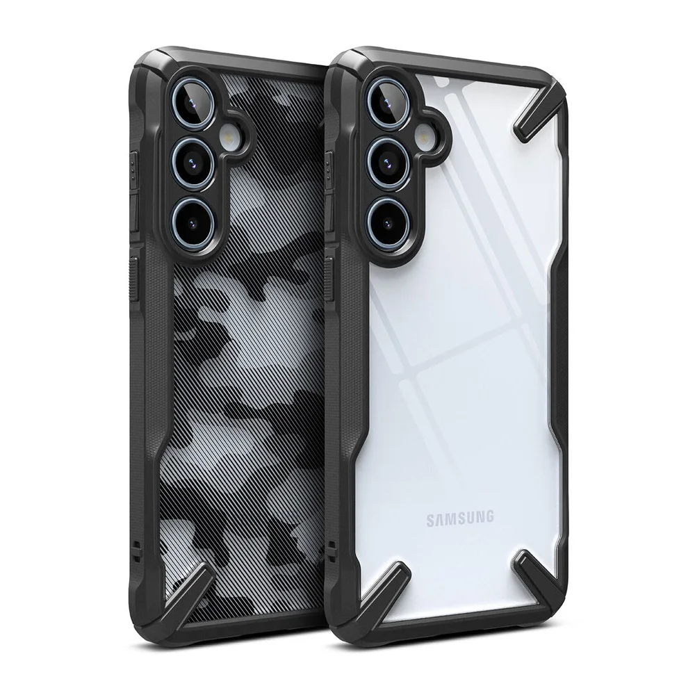 Ringke Fusion X Case for Galaxy A55 5g Transparent Hard Back Shockproof TPU Frame Case