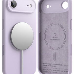 iPhone 17 Air Back Cover case | Silicone Magnetic - Light Purple